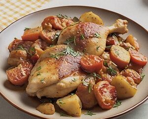 Sauté de poulet marocain