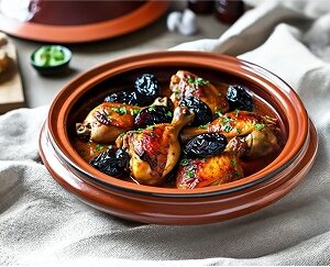 Tajine de poulet aux pruneaux